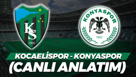Kocaelispor-Konyaspor (Canlı Anlatım)