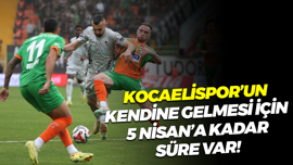 Kocaelispor’un kendine gelmesi için 5 Nisan’a kadar süre var!
