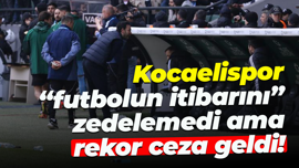Kocaelispor, “futbolun itibarını” zedelemedi ama rekor ceza geldi!
