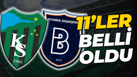 Kocaelispor – Başakşehir maçında 11’ler belli oldu