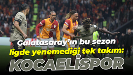 Galatasaray’ın bu sezon ligde yenemediği tek takım: Kocaelispor!