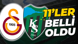 İşte Galatasaray-Kocaelispor İlk 11’i