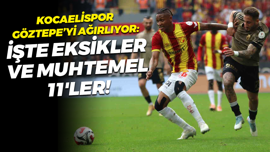 Kocaelispor, Göztepe’yi ağırlıyor: İşte eksikler ve muhtemel 11'ler!