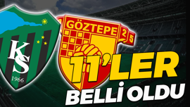 Kocaelispor – Göztepe maçının ilk 11’leri belli oldu!