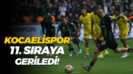 Kocaelispor 11. sıraya geriledi!