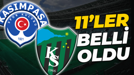 Kasımpaşa – Kocaelispor maçında 11’ler belli oldu