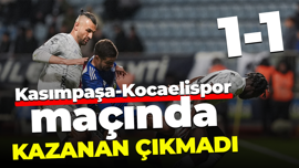 Kasımpaşa–Kocaelispor maçında kazanan çıkmadı