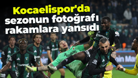 Kocaelispor'da sezonun fotoğrafı rakamlara yansıdı