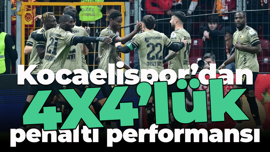 Kocaelispor’dan 4X4’lük penaltı performansı