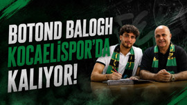 Botond Balogh Kocaelispor'da kalıyor