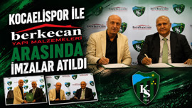Kocaelispor ile Berkecan Yapı Malzemeleri arasında imzalar atıldı