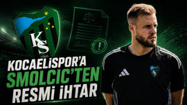 Kocaelispor’a Smolcic’ten resmi ihtar