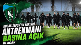 Kocaelispor’un yarınki antrenmanı basına açık olacak