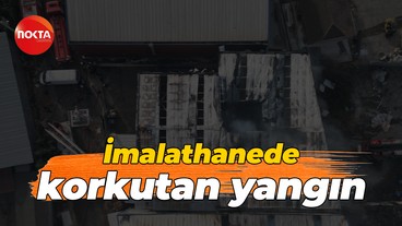 Kocaeli'de boya ve sunta imalathanesinde korkutan yangın