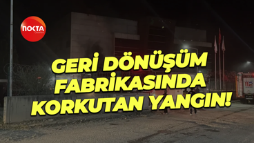 Kocaeli'de geri dönüşüm fabrikasında korkutan yangın!