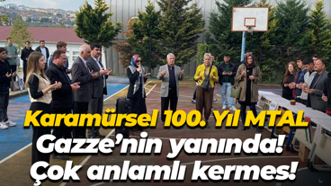 Karamürsel 100. Yıl MTAL, Gazze’nin yanında! Çok anlamlı kermes!