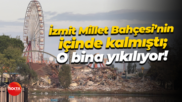 İzmit Millet Bahçesi’nin içinde kalmıştı; O bina yıkılıyor!