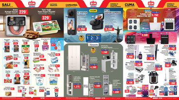 BİM AKTÜEL 4-5-7 KASIM KATALOĞU Sucuk, Kaşar Peyniri, Dolap, Beyaz Cam Ankastre Set Geliyor