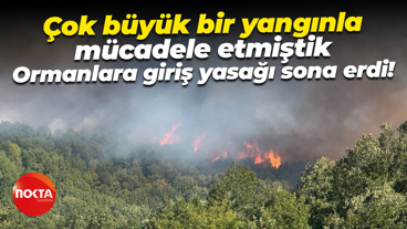 Çok büyük bir yangınla mücadele etmiştik; Kocaeli’de ormanlara giriş yasağı sona erdi!