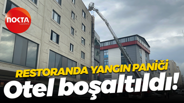 Restoranda yangın paniği... Otel boşaltıldı!