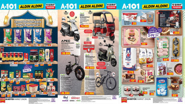 12 Şubat 2026 A101 Aktüel Ürünler Kataloğu Akıllı Ekran, Moped, Halı Yıkama Makinesi Geliyor
