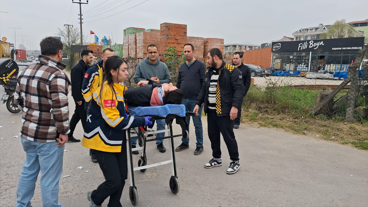 Başiskele'de otomobil ile motosiklet çarpıştı: 1 kişi yaralandı!