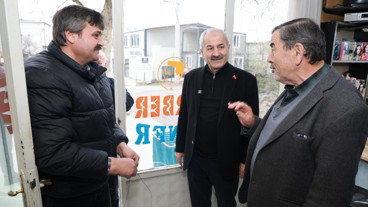 Zinnur Büyükgöz'den esnaf ziyareti