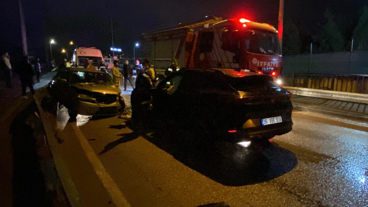 Yola dökülen sıvı kazaya sebep oldu: 3 yaralı