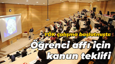 YÖK çalışma başlatmıştı: Öğrenci affı için kanun teklifi