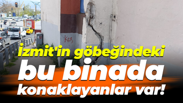 İzmit'in göbeğindeki bu binada konaklayanlar var!