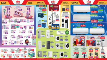 BİM 21-22-24 Nisan 2026 Aktüel Ürünler Kataloğu Klima, Otomatik Çadır, Damacanalı Sebil Geliyor