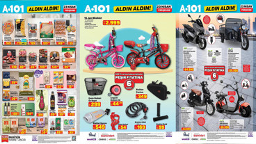 A101 23 Nisan Perşembe Kataloğu 2026 Rengarenk Bisikletler Geliyor
