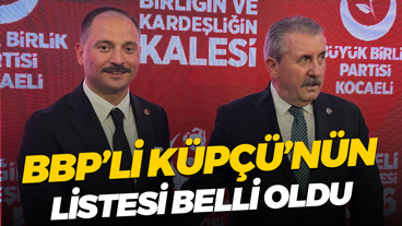BBP’li Metehan Küpçü’nün listesi belli oldu