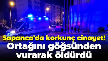 Sapanca'da korkunç cinayet! Ortağını göğsünden vurarak öldürdü