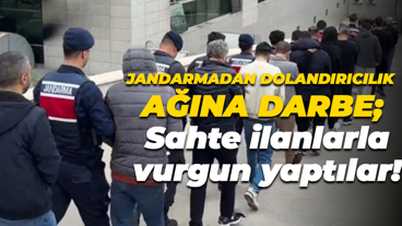 Jandarmadan dolandırıcılık ağına darbe; Sahte ilanlarla vurgun yaptılar!
