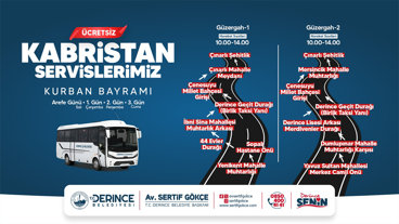 Bayramda mezarlıklara ulaşım ücretsiz olacak
