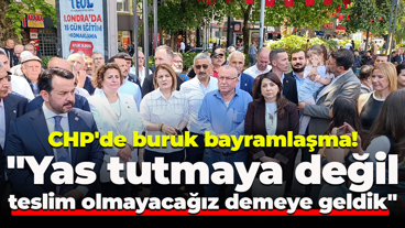 CHP'de buruk bayramlaşma! "Yas tutmaya değil teslim olmayacağız demeye geldik"
