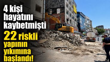 4 kişi hayatını kaybetmişti... Gebze'de 22 riskli yapının yıkımına başlandı!