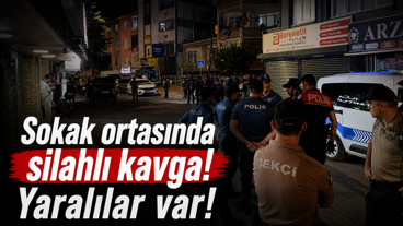 Sokak ortasında silahlı kavga! Yaralılar var!