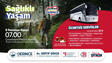 Çınarlıdere’de Sağlıklı Yaşam Yürüyüşü