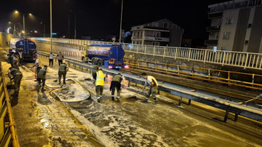 Eskihisar Feribot Yolu Alt Geçidi’nde bakım mesaisi
