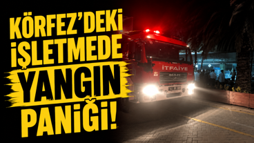 Körfez'deki işletmede yangın paniği!