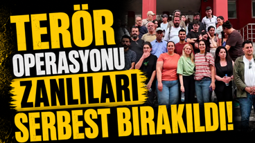 Terör operasyonu zanlıları serbest bırakıldı!