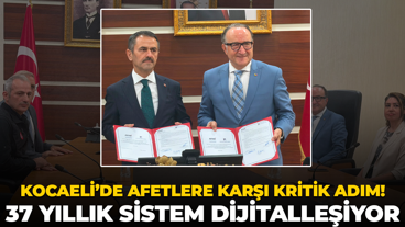 Kocaeli afetlere karşı kritik adım! 37 yıllık sistem dijitalleşiyor