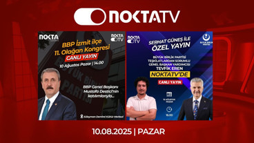 Nokta TV Canlı Yayını | 10 Ağustos 2025 | Pazar | #CanlıYayın
