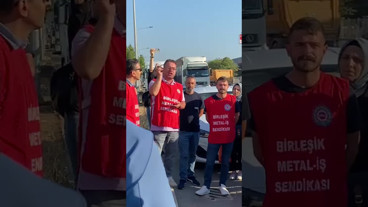 Telat Çelik SAG Hidrolik önünden seslendi: İtalya’da oluyor, Türkiye’ye gelince mi sendika olmuyor?