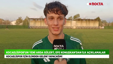 Kocaelispor’un Yeni Arda Güler’i, Efe Konuşkan'dan İlk Açıklamalar!