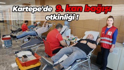 Kartepe'de 9. kan bağışı etkinliği!