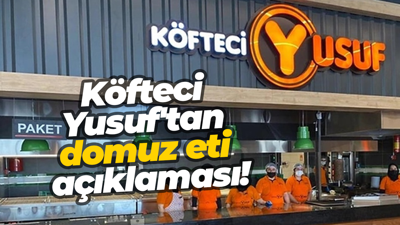Köfteci Yusuf'tan domuz eti açıklaması!