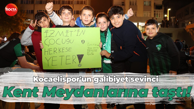 Kocaelispor'un galibiyet sevinci Kent Meydanlarına taştı